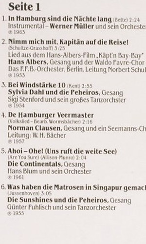 V.A.Windjammer für Hamburg: Werner Müller... Lindenberg, 12 Tr., Teldec / Lotto-Toto (16.25037), D, 1985 Typ: LP Best.-Nr.: V4959 Preis: 7,50 Euro