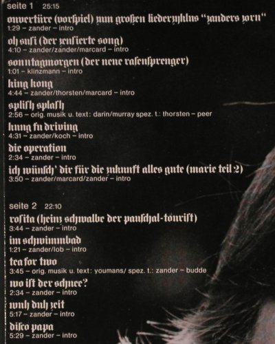 Zander,Frank: Zander's Zorn, Club Edition, Hansa (66 080 3), D, 1976 Typ: LP Best.-Nr.: V5054 Preis: 7,50 Euro