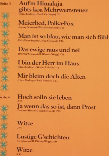 3 lustigen Moosacher & Stammtisch: 4.Folge, Foc, Polydor (2664 161), D, 1977 Typ: 2LP Best.-Nr.: V5134 Preis: 6,00 Euro