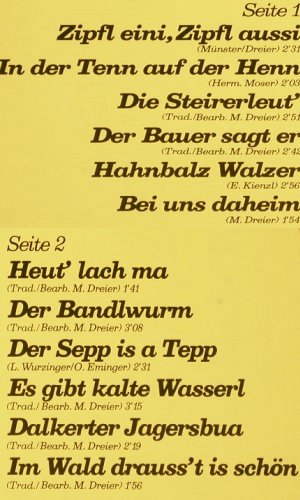 Legister Trio, Das Original: Zipfl eini, Zipfl ausi, Karussell, wh.Muster (2495 095), D, 1975 Typ: LP Best.-Nr.: V5174 Preis: 5,00 Euro