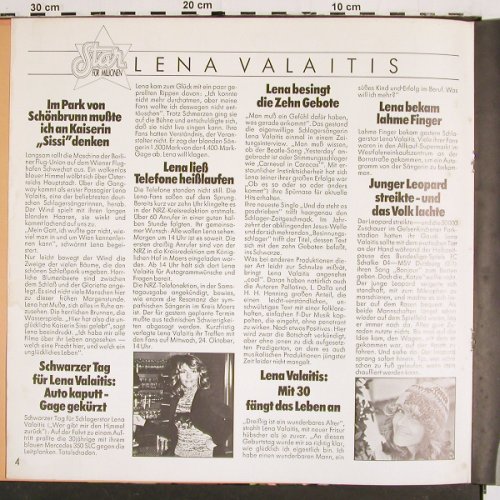Valaitis,Lena: Star für Millionen, Booklet Foc, Philips, D Typ: LP Best.-Nr.: V5435 Preis: 7,50 Euro