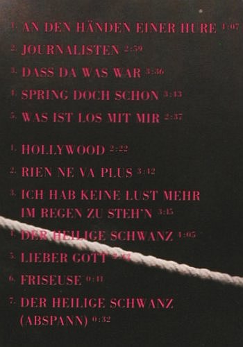 Müller-Westernhagen,Marius: Das Herz eines Boxers, WB (24 0017-1), D, 1982 Typ: LP Best.-Nr.: V5658 Preis: 6,00 Euro