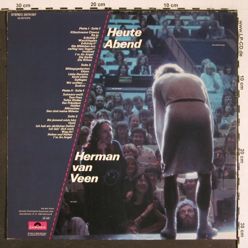 Van Veen,Herman: Heute Abend, Foc, Polydor (2679 067), D, 1980 Typ: 2LP Best.-Nr.: V5674 Preis: 7,50 Euro
