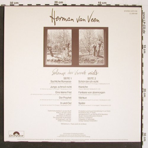 Van Veen,Herman: Solange der Vorrat reicht, Polydor (2372 150), D, 1982 Typ: LP Best.-Nr.: V5732 Preis: 6,00 Euro