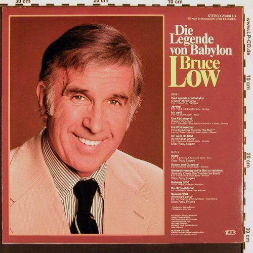 Low,Bruce: Die Legende von Babylon, Ariola (26 381 OT), D, 1978 Typ: LP Best.-Nr.: V5845 Preis: 6,00 Euro