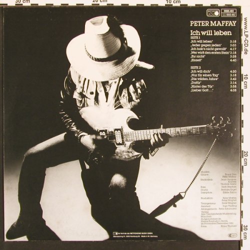 Maffay,Peter: Ich will Leben, Metronome (0060.482), D, 1982 Typ: LP Best.-Nr.: V5857 Preis: 5,00 Euro