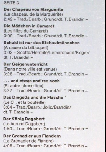 Vita,Helen: Die Frivolsten Chansons, Foc, Marcato (66 223 9), D, 1977 Typ: 2LP Best.-Nr.: V6001 Preis: 9,00 Euro