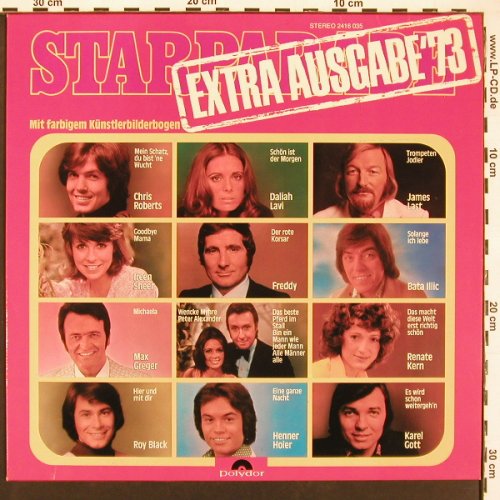 V.A.Starparade - Extraausgabe: Chris Roberts.. Max Greger, Booklet, Polydor (2416 035), D, 1973 Typ: LP Best.-Nr.: V6059 Preis: 5,00 Euro