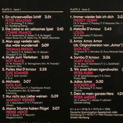 V.A.Souvenir der Liebe: Tommy Steiner... Peter Anders, Polydor (815 973-1), D Typ: 2LP Best.-Nr.: V6060 Preis: 6,00 Euro