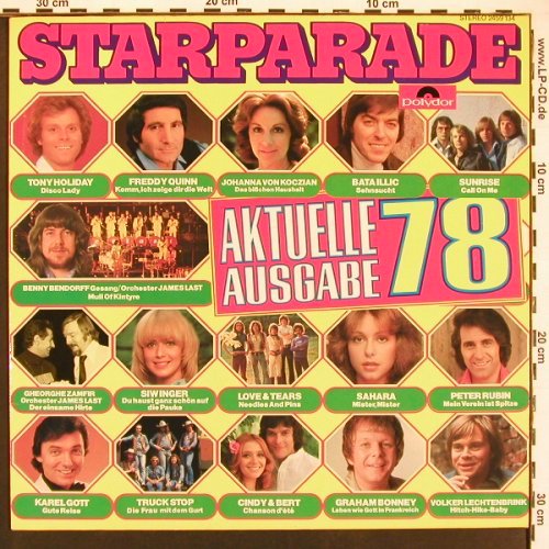 V.A.Starparade Aktuelle Ausgabe 78: Tony Holiday ... Zamfir / Last, Polydor (2459 134), D, 1978 Typ: LP Best.-Nr.: V6061 Preis: 5,00 Euro