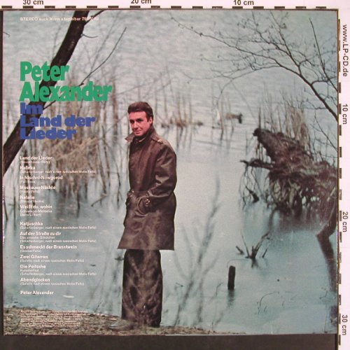 Alexander,Peter: Im Land der Lieder, Ariola (79 951 IU), D Typ: LP Best.-Nr.: V6085 Preis: 4,00 Euro