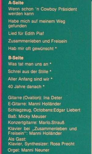 Deter,Ina & Band: Aller Anfang Sind Wir, Up Records(UP 3003), D, 1981 - LP - V6092 - 6,00 Euro