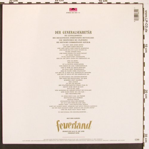 Lindenberg,Udo: Der Generalsekretär*2+1, Polydor (885 884-1), D, 1987 Typ: 12" Best.-Nr.: V6094 Preis: 5,00 Euro