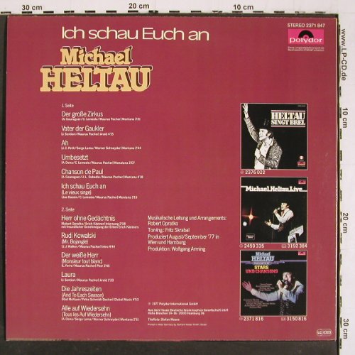 Heltau,Michael: Ich schau Euch an, Polydor(2371 847), D, 1977 - LP - V6110 - 6,00 Euro