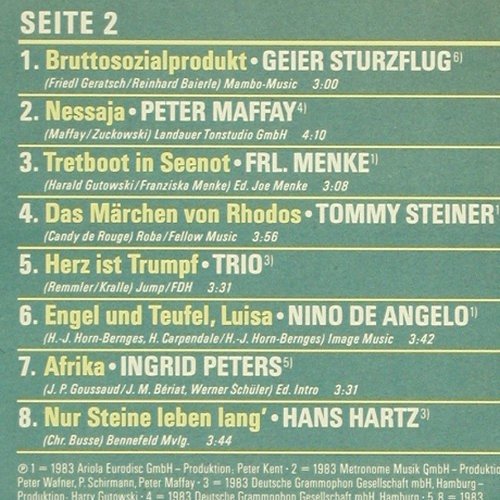 V.A.Super Schlagerparade 1983: Udo Lindenberg.. Hans Hartz, Polydor(819 622), D, 16Tr.,  - LP - V6183 - 3,00 Euro