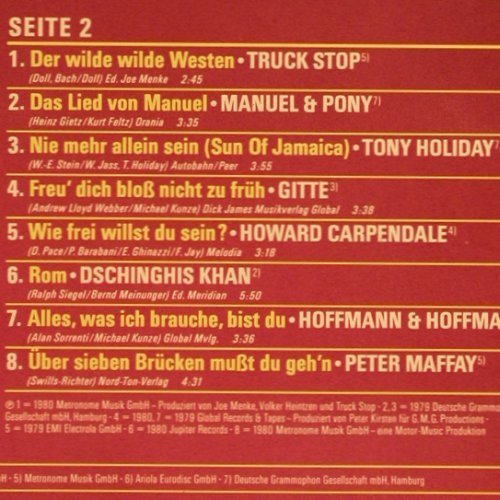 V.A.Super Schlagerparade 1980: Gottlieb Wendehals... Peter Maffay, Polydor. m-/vg+(819 625), D, 16Tr.,  - LP - V6184 - 3,00 Euro