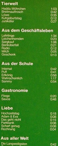 Willumeit,Günter: 3 - Live i.d. Lohmühle Bad Segeberg, Polydor (2371 688), D, 1976 Typ: LP Best.-Nr.: V6474 Preis: 5,00 Euro