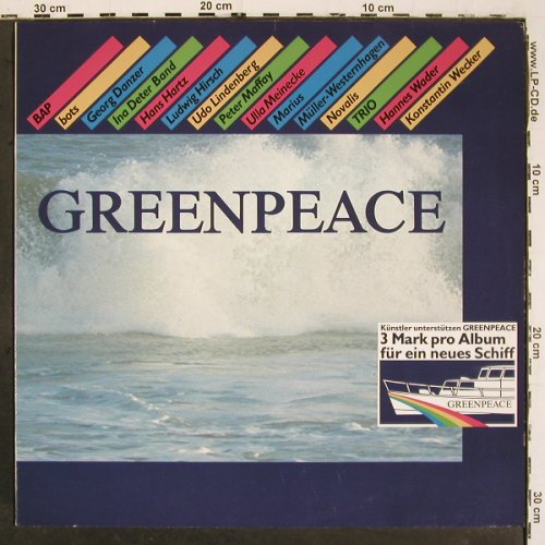 V.A.Greenpeace: BAP, Lindenberg, Novalis...Trio, Mercury (818 390-1), D, 14Tr. Typ: LP Best.-Nr.: V6491 Preis: 4,00 Euro.