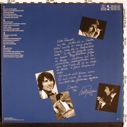 J&uuml;rgens,Udo: Lieder,die im Schatten stehen 3+4, Ariola (300 657-370), D, Foc, 1979 Typ: 2LP Best.-Nr.: V6703 Preis: 7,50 Euro.