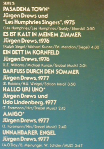 Drews,J&uuml;rgen: Mein Musikalischer Lebenslauf, Warner(WB 56 447), D,+Poster, 1977 - LP - V6741 - 7,50 Euro