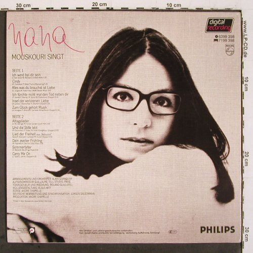 Mouskouri,Nana: Nana, Philips (6399 398), D, 1980 Typ: LP Best.-Nr.: V6795 Preis: 6,00 Euro.