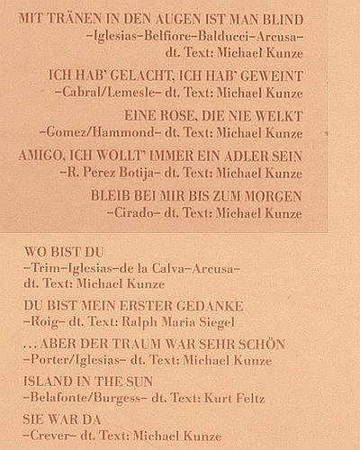 Iglesias,Julio: Zärtlichkeiten,Foc, CBS(CBS 85 276), NL, 1981 - LP - V6966 - 6,00 Euro