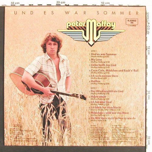 Maffay,Peter: Und es war Sommer, Foc, Telefunken(6.22602 AS), D, 1976 - LP - V7009 - 6,00 Euro