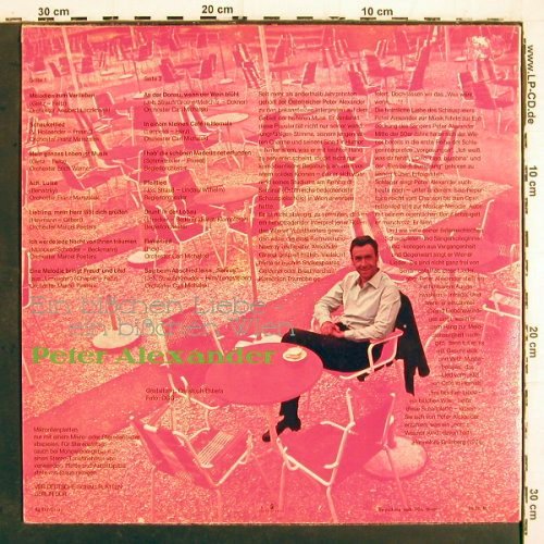 Alexander,Peter: Ein bi&szlig;chen Liebe-ein Bi&szlig;chen Wien, Amiga(8 55 245), DDR,vg+/m-, 1971 - LP - V7011 - 5,00 Euro