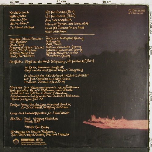 BAP: Vun Drinne Noh Drusse, Foc, Sticker, Musikant(066-46 639), D, Booklet, 1982 - LP - V7045 - 7,50 Euro