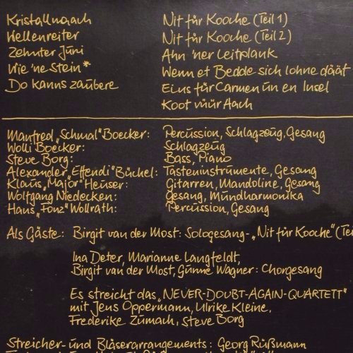 BAP: Vun Drinne Noh Drusse, Foc, Booklet, Musikant (064-46 639), D, 1982 Typ: LP Best.-Nr.: V7206 Preis: 5,00 Euro.