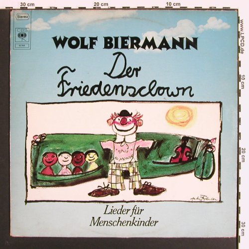 Biermann,Wolf: Der Friedensclown, CBS (82 262), NL, 1977 Typ: LP Best.-Nr.: V7227 Preis: 5,00 Euro.