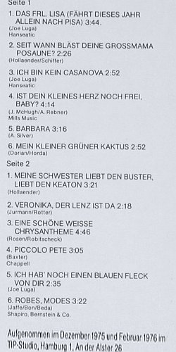 Luga,Joe & Ragtime Sinfoniker: Mit Schlagern der 20 & 30er Jahre, Metronome(MLP 15.581), D, 1976 - LP - V7230 - 7,50 Euro