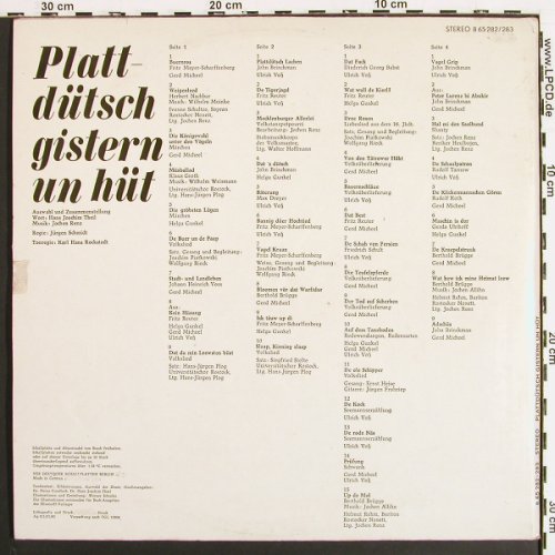 V.A.Plattd&uuml;tsch gistern un h�t: Gerd Michels, Rostocker Nonett.,Foc, Litera(8 65 282/283), DDR,43Tr., 1980 - 2LP - V7275 - 9,00 Euro