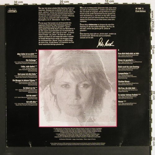 Gitte Haenning: Meilensteine'80-86, DSC, Global(43 606 3), D,  - LP - V7296 - 6,00 Euro