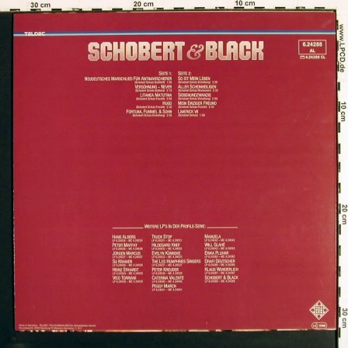 Schobert & Black: Profile (Serie), Live (1973), Telefunken(6.24288 AL), D, 1976 - LP - V7299 - 5,00 Euro
