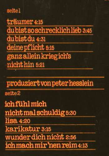 M&uuml;ller-Westernhagen,Marius: Ganz allein Krieg ich's nicht hin, WB(WB 56 381), D, m-/vg+, 1977 - LP - V7316 - 6,00 Euro