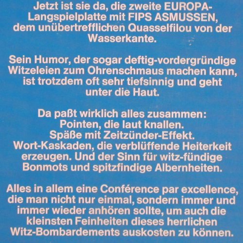 Asmussen,Fips: Witze am Laufenden Band 2, Europa(E 1049), D, 1975 - LP - V7333 - 5,00 Euro