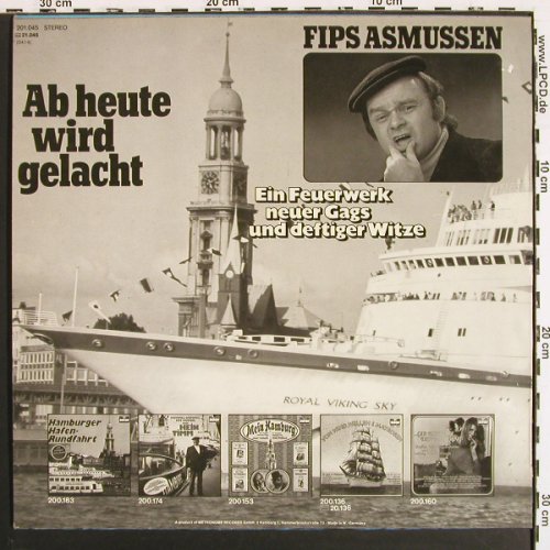 Asmussen,Fips: Ab Heute wird Gelacht, Folge 1, 2001(201.045), D, 1975 - LP - V7334 - 5,00 Euro