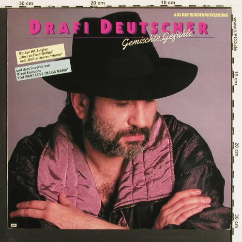 Deutscher,Drafi: Gemischte Gef&uuml;hle, EMI (24 0678 1), D, 1986 Typ: LP Best.-Nr.: V7376 Preis: 5,00 Euro.