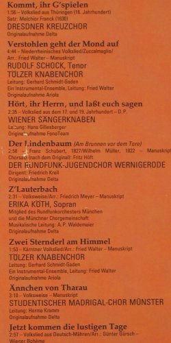 V.A.Klingender Hausschatz: deutscher Volkslieder,Foc&sup2;, (Ch&ouml;re), Marcator (32 944 1), D DSC Ed., 1981 Typ: 3LP Best.-Nr.: V7416 Preis: 7,50 Euro.