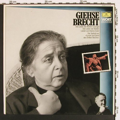 Giehse,Therese: Brecht, D.Gr.Wort (2571 104), D, 1975 Typ: LP Best.-Nr.: V7419 Preis: 6,00 Euro.