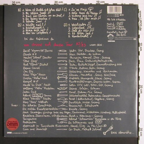 BAP: Bess Demn&auml;hx,Foc, Booklet, Sticker, Musikant (165 1953), NL, 1983 Typ: 2LP Best.-Nr.: V7464 Preis: 7,50 Euro.