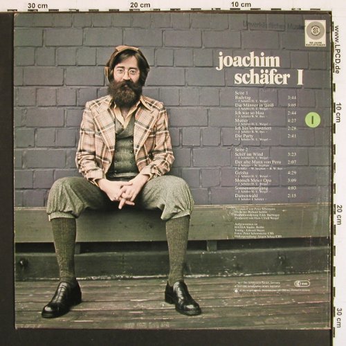 Sch&auml;fer,Joachim: 1, m-&sol;vg+, Promo-Stoc, CBS (CBS 82006), NL, 1977 Typ: LP Best.-Nr.: V7475 Preis: 5,00 Euro.