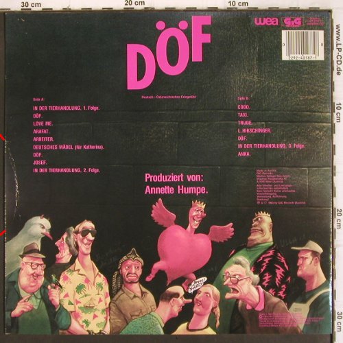 Tauchen-Prokopetz: D&Ouml;F, m &sol;vg+, WEA (24-0187-1), D, 1983 Typ: LP Best.-Nr.: V7530 Preis: 4,00 Euro.