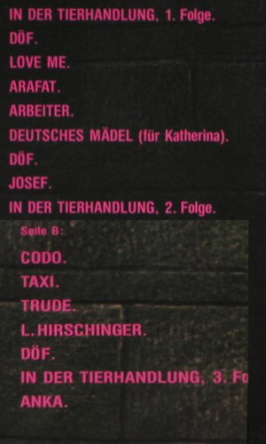Tauchen-Prokopetz: D&Ouml;F, m &sol;vg+, WEA (24-0187-1), D, 1983 Typ: LP Best.-Nr.: V7530 Preis: 4,00 Euro.