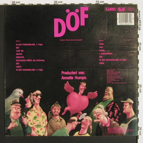 Tauchen-Prokopetz: D&Ouml;F, WEA (24-0187-1), D, 1983 Typ: LP Best.-Nr.: V7531 Preis: 7,50 Euro.