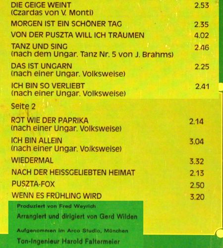 Tiboldi,Maria: Von der Puszta will ich träumen, CBS(80 332), D, m-/VG-, 1974 - LP - V7845 - 6,00 Euro