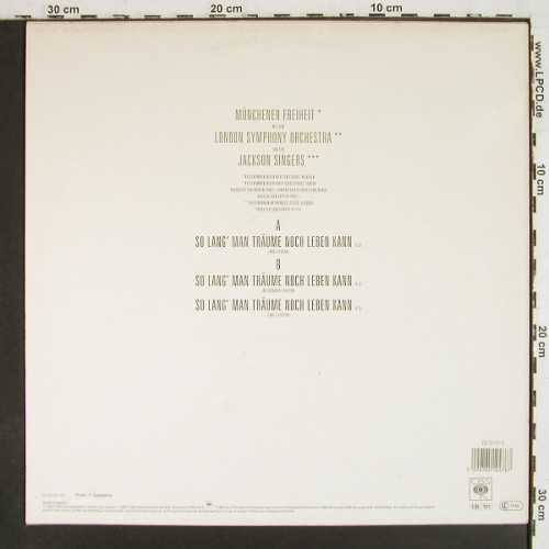 M&uuml;nchener Freiheit: So Lang Man Tr&auml;umen Noch Leben..*3, CBS (651247 6), NL, 1987 Typ: 12" Best.-Nr.: V7929 Preis: 5,00 Euro.