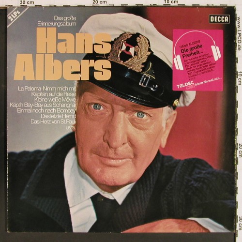 Albers,Hans: Das Grosse Erinnerungsalbum, Foc, Decca(6.28119 DP), D, Ri, 1971 - 2LP - V8043 - 9,00 Euro