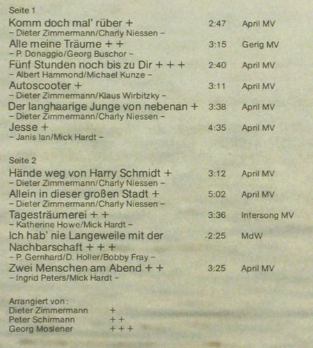 Peters,Ingrid: Komm doch mal' r&uuml;ber, CBS(CBS 81214), D, 1976 - LP - V8117 - 7,50 Euro